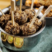 Wild Mushroom Risotto Ball & Truffle Oil