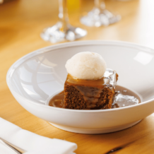 Sticky Toffee Pudding, Toffee Sauce & Vanilla Ice Cream