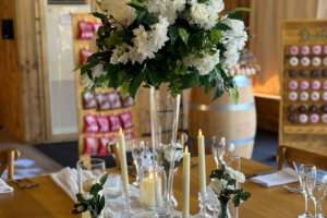 Tall Conical Vase Flowers