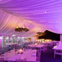 The lights in the evening at Ashton Lodge