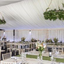 The marquee at Ashton Lodge